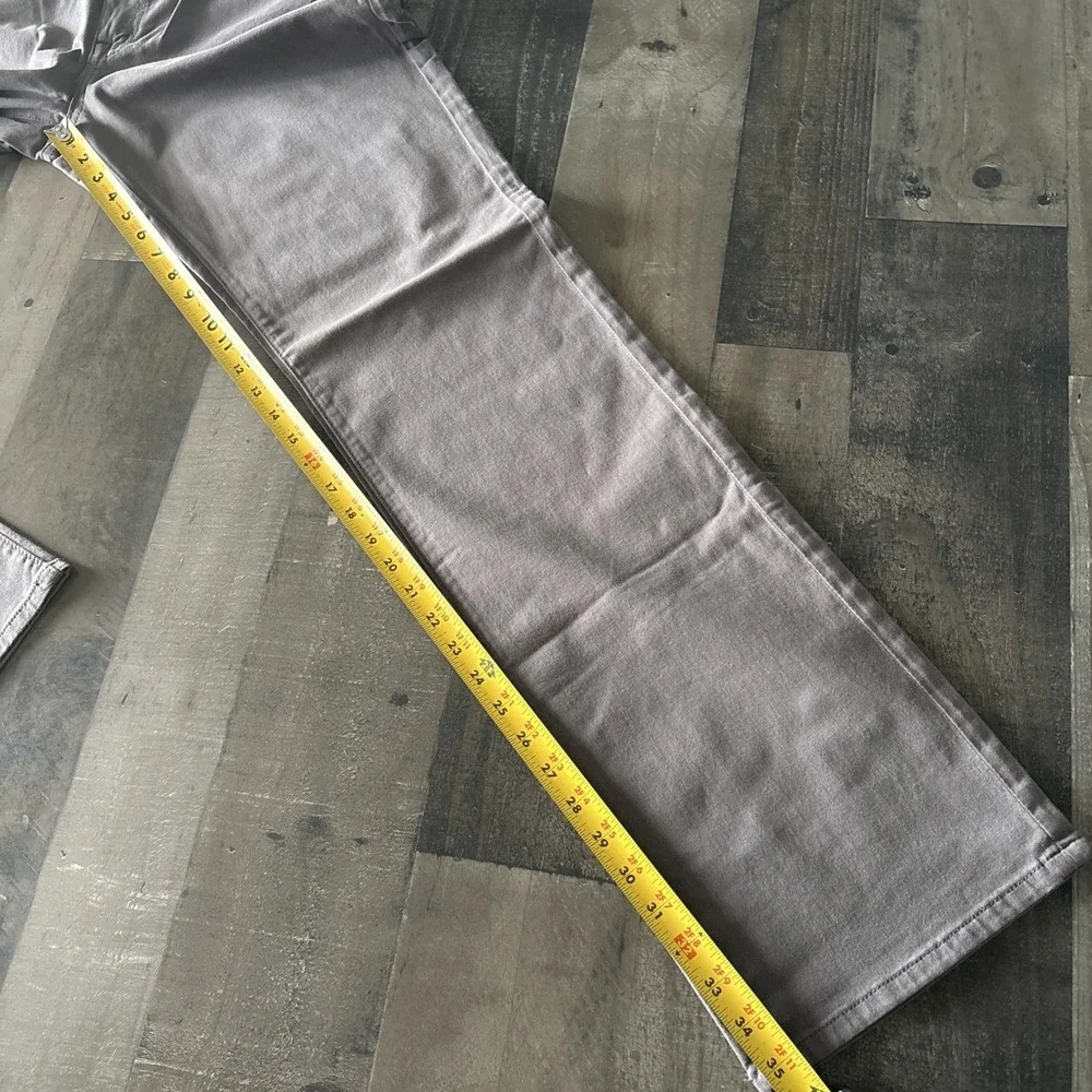 Fidelity Denim Classic Straight Pants Havana Twill size 35 Charcoal Gray NWOT - Picture 9 of 12